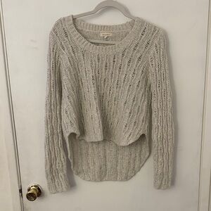 Phanuel Textured Knit Sweater light gray